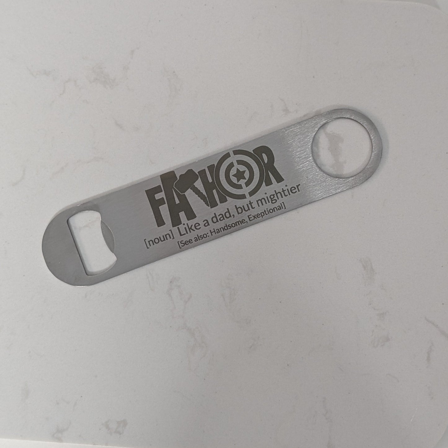 Stainless steel Bottle Opener - Fathers Day
