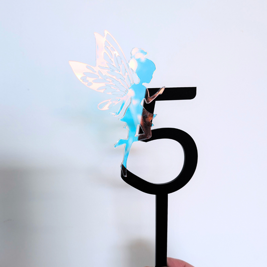 Enchanted Fairy Number Cake Topper