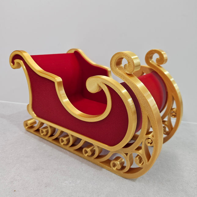 3D Printed Santa Sleigh Candy Dish – Christmas Table Centrepiece