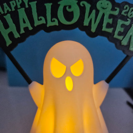 Menacing Ghost Lamp – Spooky Vibes with Personality