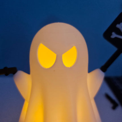 Menacing Ghost Lamp – Spooky Vibes with Personality