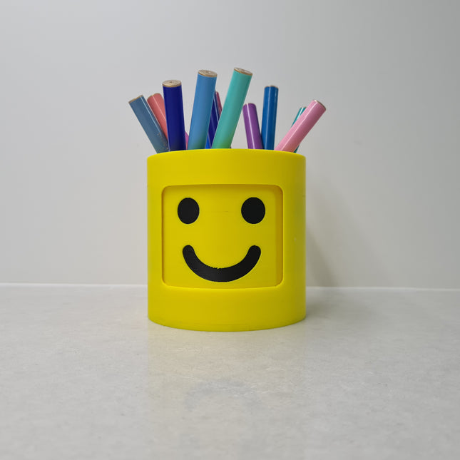 Spinning Block Head Desk Organiser – 3D Printed, 100mm