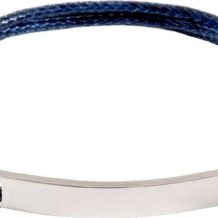 Engravable Bar Cord Bracelet