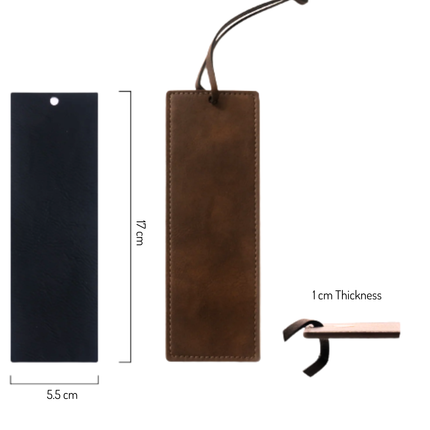PU Leather Bookmark – Design Your Own