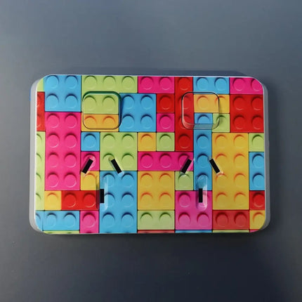 Clipsal coverplaye UV printed with lego design