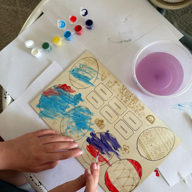 Paint Your Own Easter Eggs – Wooden Craft Kit