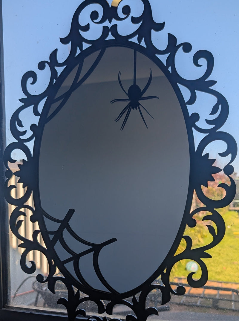 Custom Laser Cut Gothic Acrylic Mirror