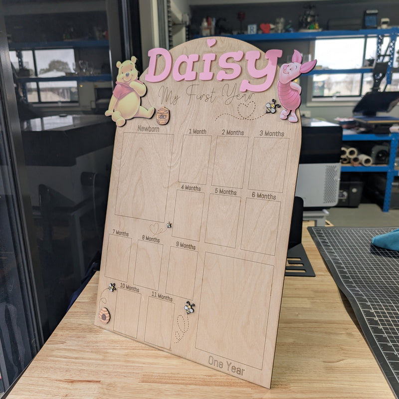Personalised Baby’s First Year Photo Board