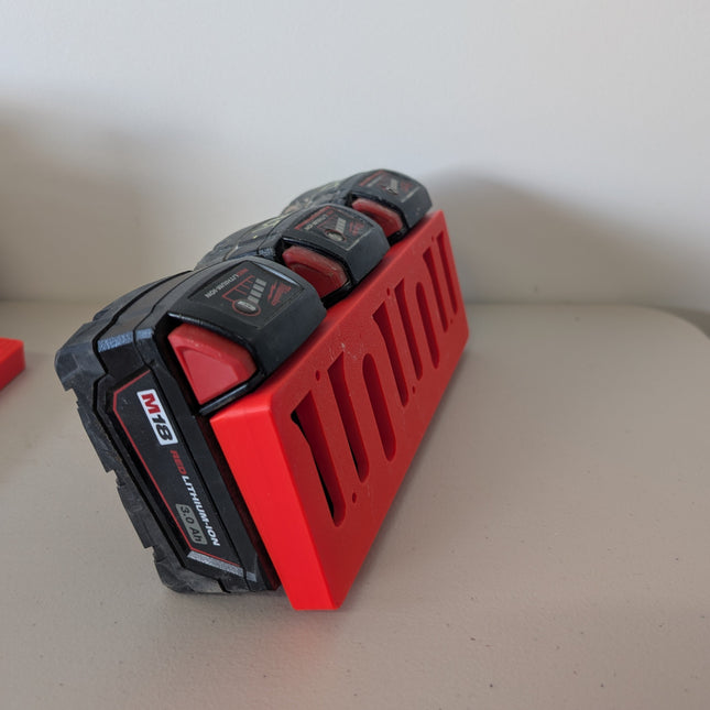 Milwaukee M18 Battery Wall Mount – Single to Double-Double, ASA