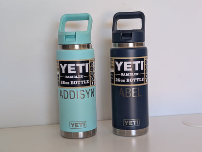 Custom Yeti Engraving – Name Only