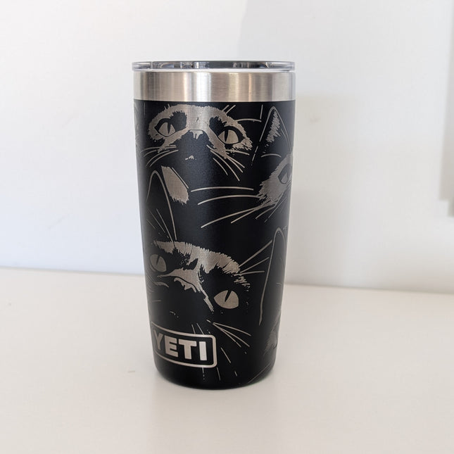 Full wrap custom engraved Yeti cup artwork