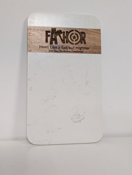 FATHER Marble & Wood Cutting Board – Limited Edition