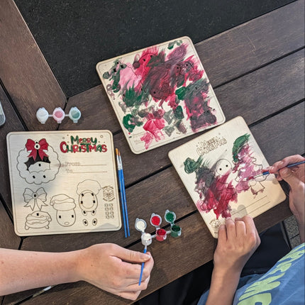 Paint Your Own Christmas Ornament Kit | 3D Wooden Craft