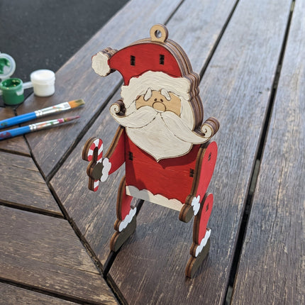 Paint Your Own Christmas Ornament Kit | 3D Wooden Craft