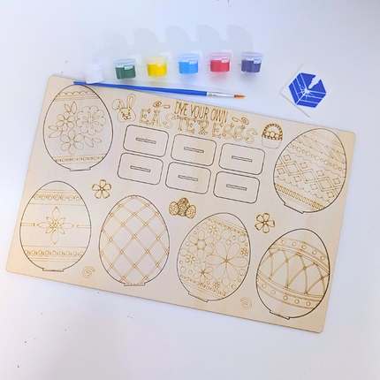 Paint Your Own Easter Eggs – Wooden Craft Kit