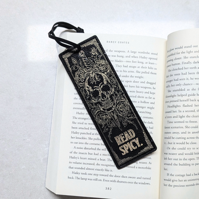 'Spicy' Leather Bookmark