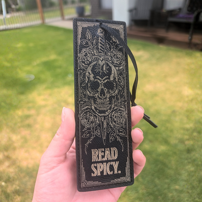 'Spicy' Leather Bookmark
