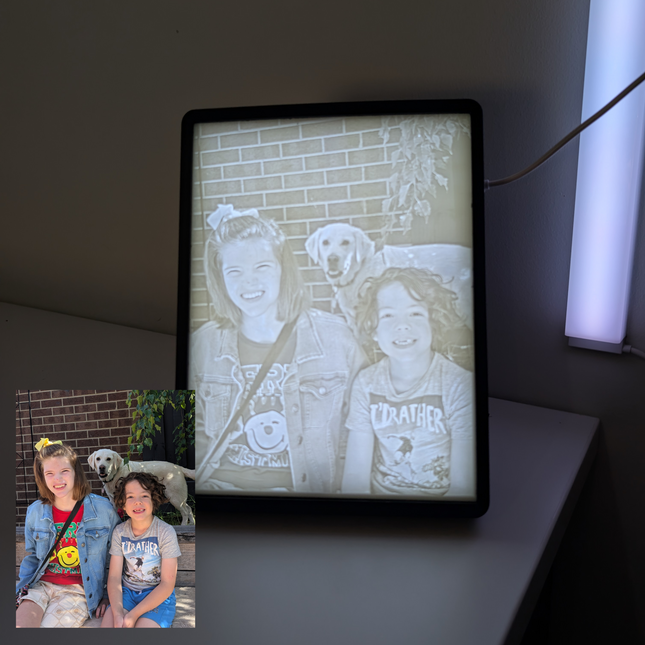 Personalised LED Photo Light Frame – Portrait or Landscape