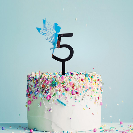 Enchanted Fairy Number Cake Topper