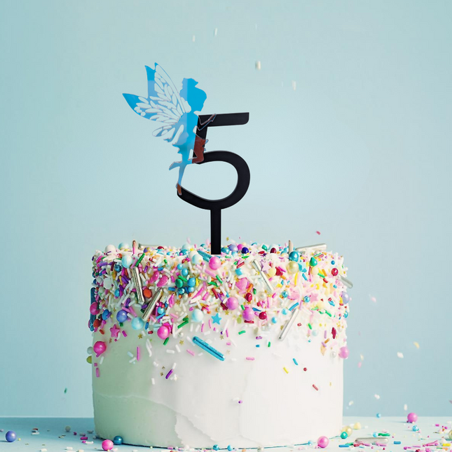 Enchanted Fairy Number Cake Topper
