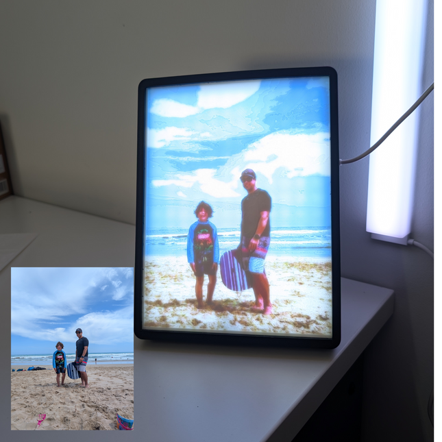 Personalised LED Photo Light Frame – Portrait or Landscape