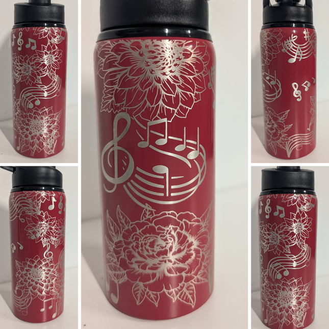 Personalised Full-Wrap Stainless Steel Drink Bottle – 650ml