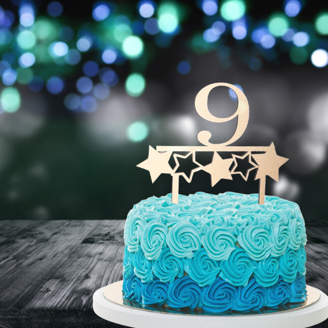 Birthday Star – Number Cake Topper