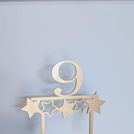 Birthday Star – Number Cake Topper