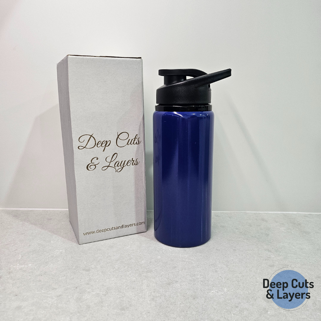 Stainless Steel Drink Bottle Front Image plus Name