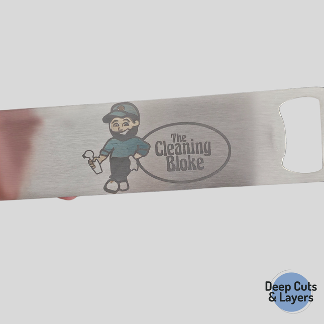 Custom Engraved Stainless Steel Bottle Opener – Logo or Text