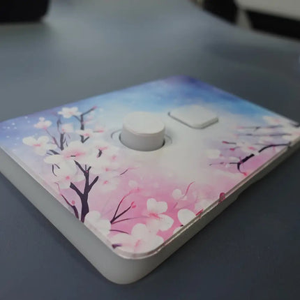 clipsal fan coverplater UV printed chrry blossom