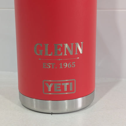 Custom Yeti Engraving – Name Only